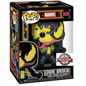 FUNKO POP! Vinyl Figur MARVEL Blacklight Eddie Brock 869 Special